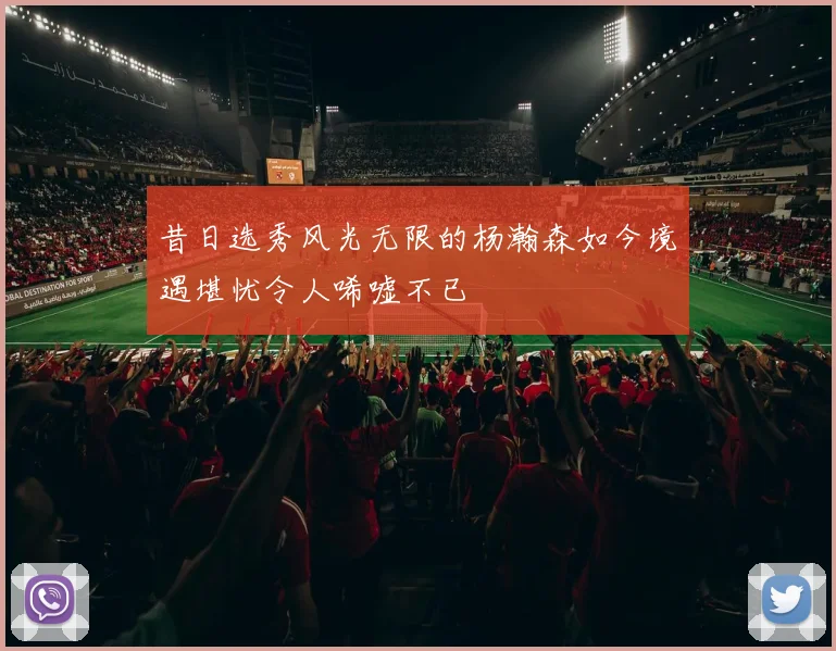 昔日选秀风光无限的杨瀚森如今境遇堪忧令人唏嘘不已